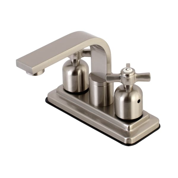 Kingston Brass KB8468ZX Millennium 4" Centerset Bathroom Faucet, Brushed Nickel KB8468ZX - main